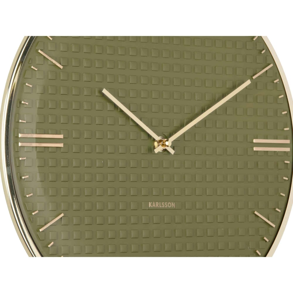 Wanduhr aus Metall, grün, Ø35cm - Maisons Du Monde