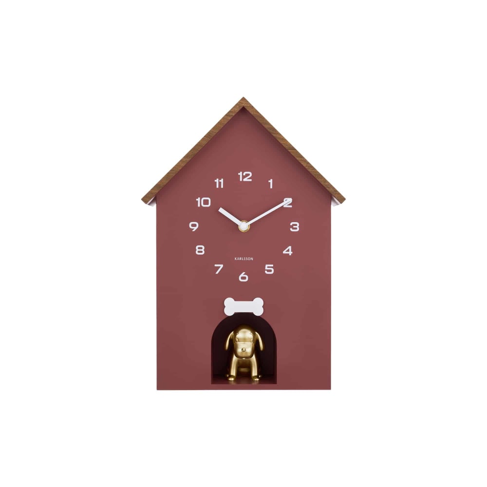 horloge murale bordeaux