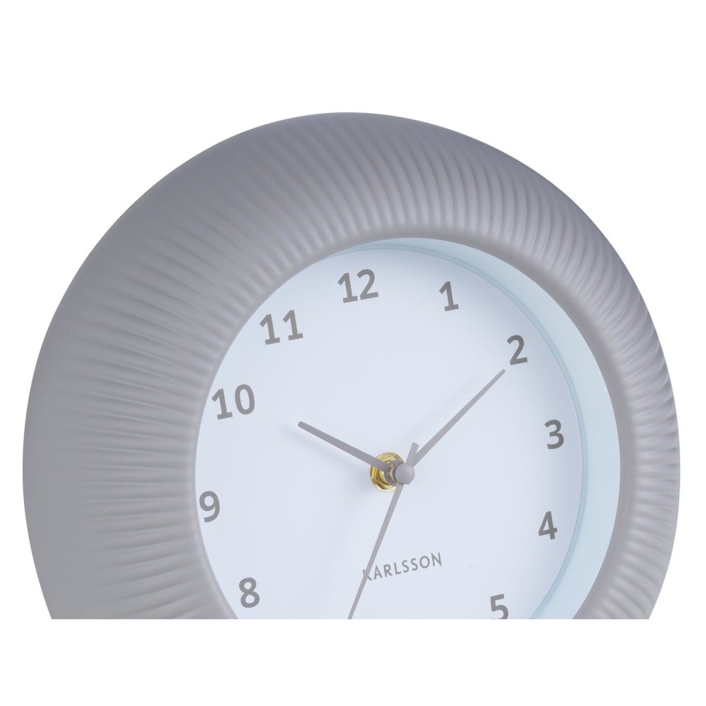 Wanduhr aus Polystyrol, warmes grau, Ø25cm - Maisons Du Monde