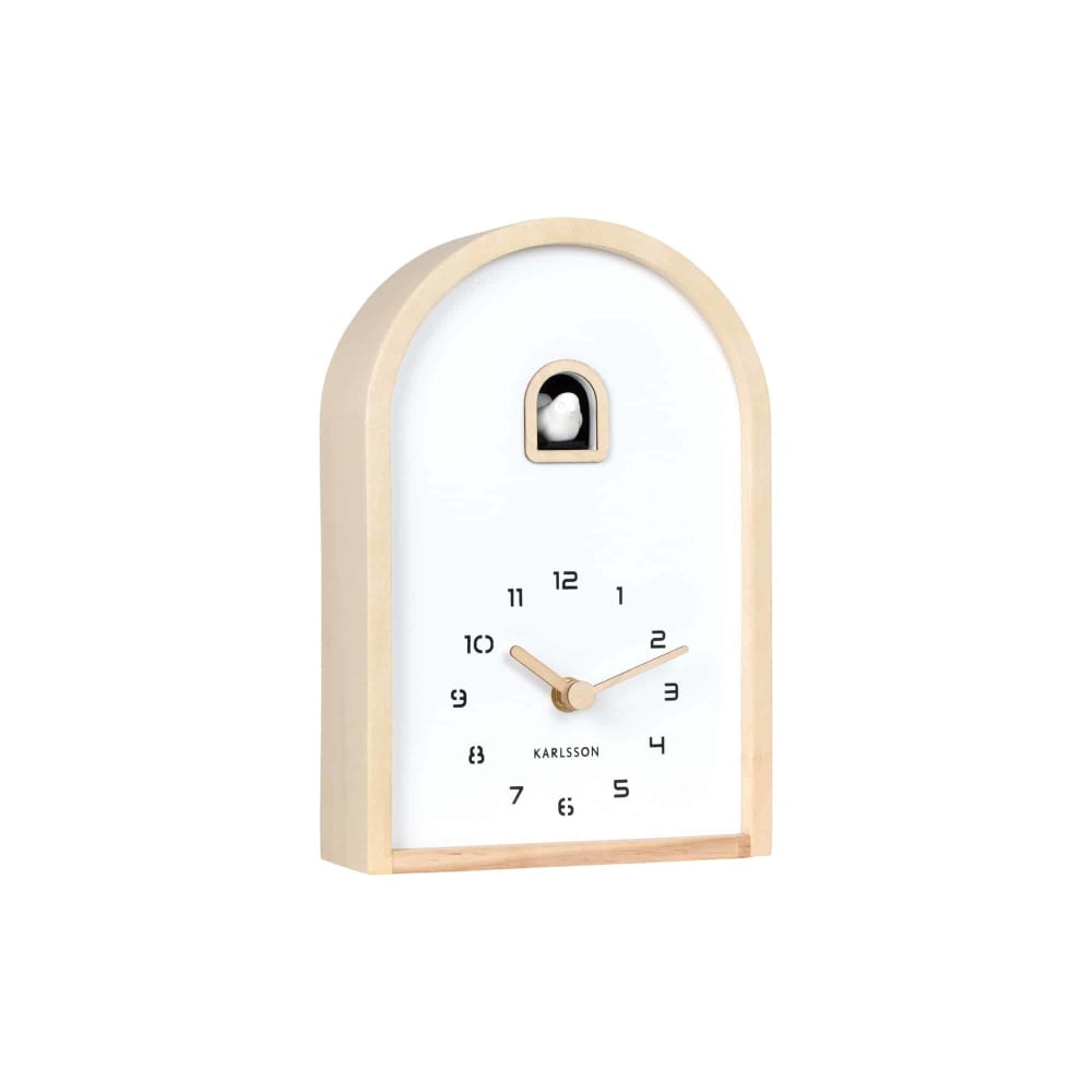 Karlsson Wanduhr aus Holz, hellbraun, 6.4x16.8x24.8cm style modern - Holz