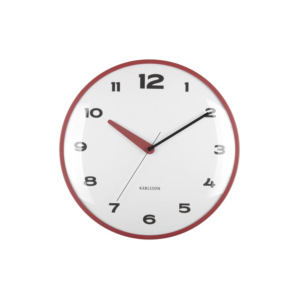 horloge murale fer ocre