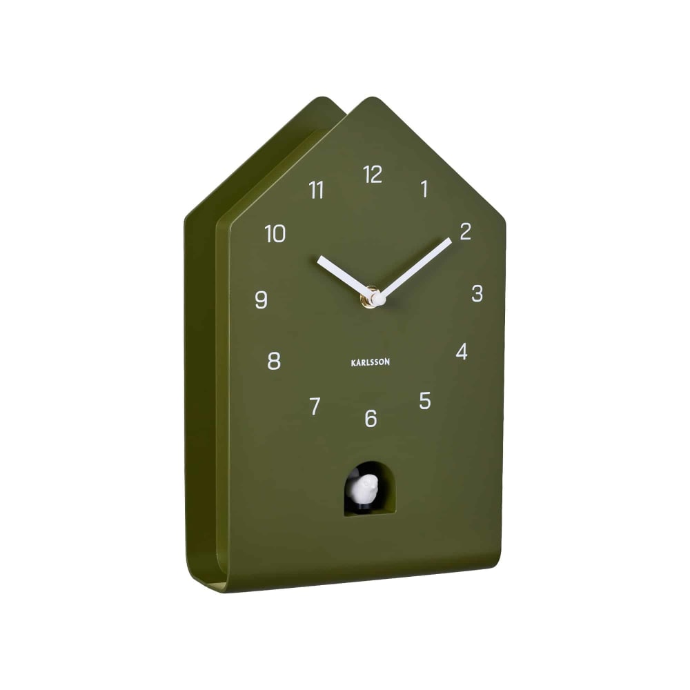 horloge murale vert 9.3x17.2x28.5cm