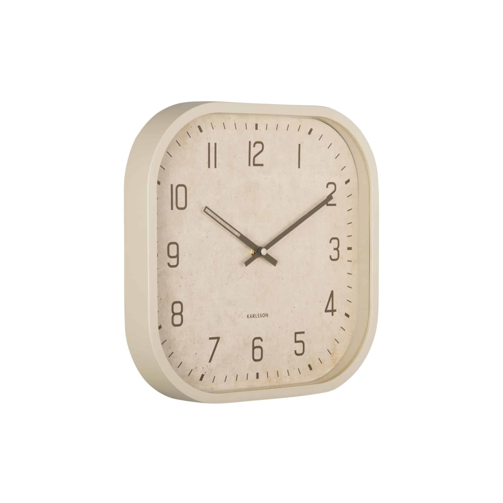 Horloge murale blanc cassé 30x30x30cm — Beyit