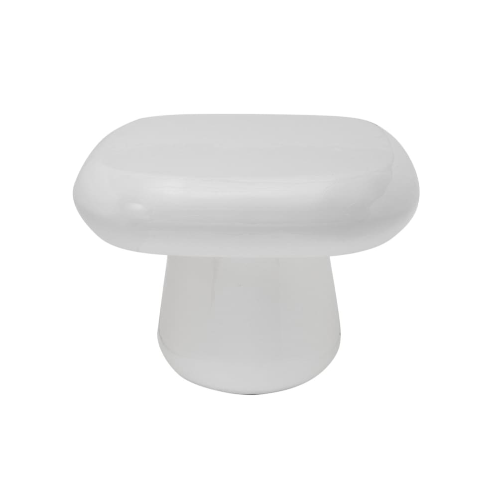 Table d'appoint métal blanc 49x49x36cm Table d'appoint métal blanc 49x49x36cm