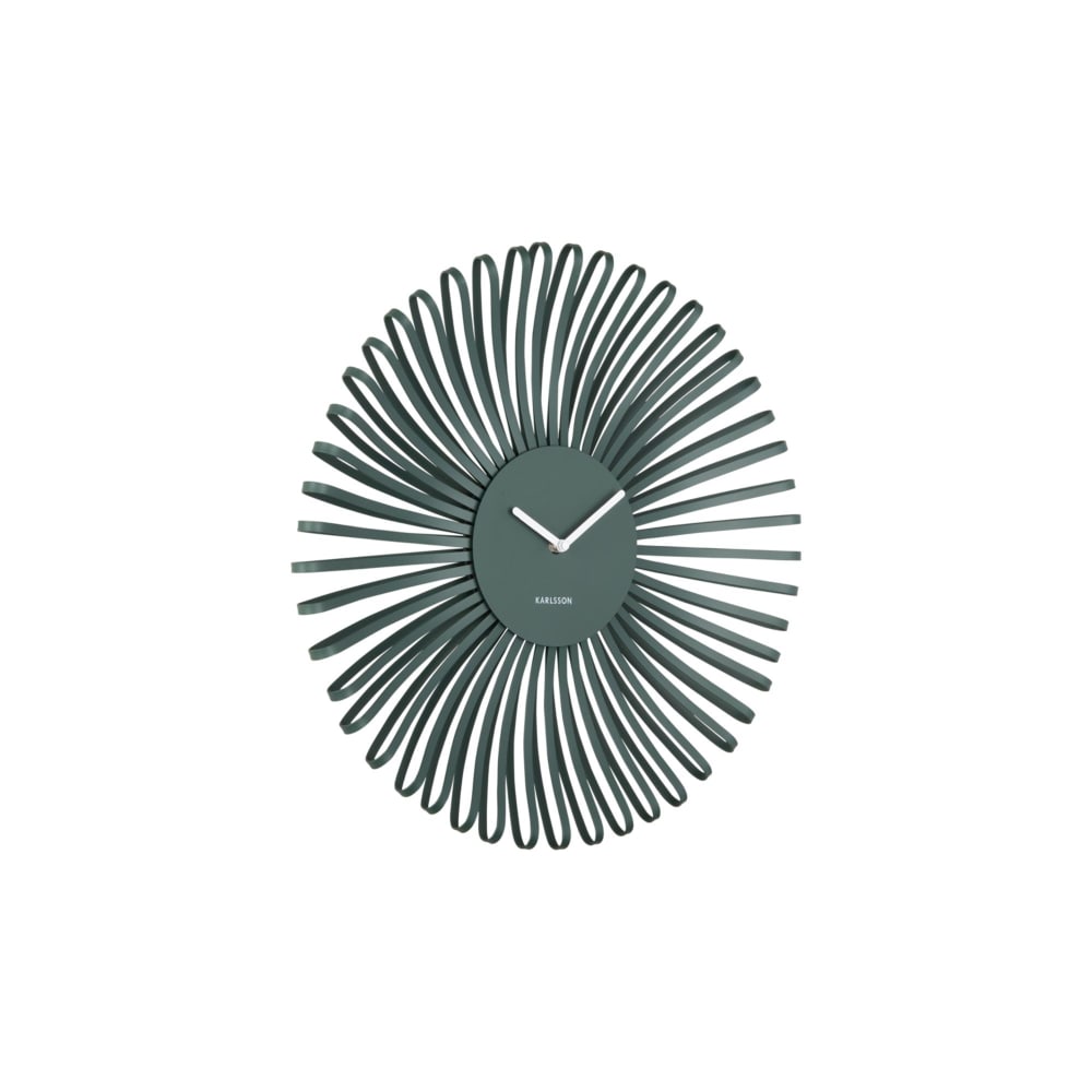 Horloge murale métal vert 48x48x48cm