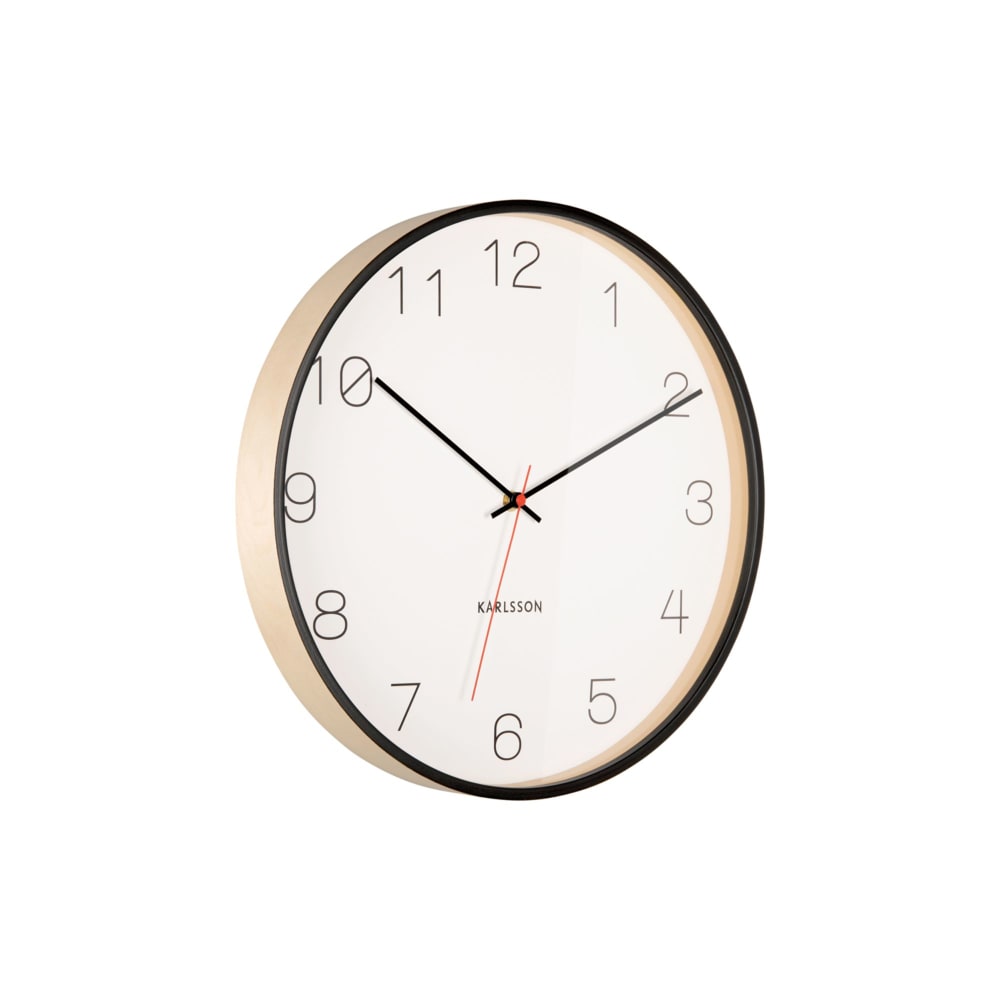 horloge murale bois de