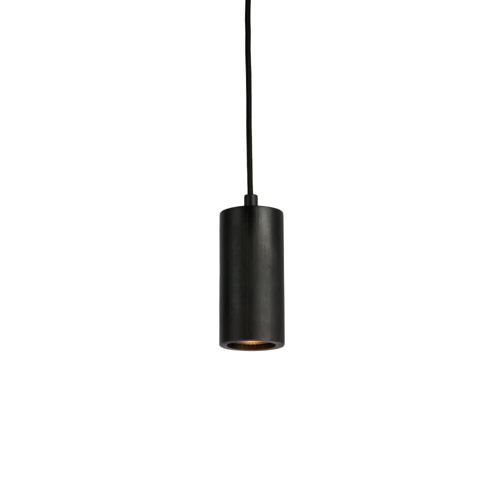 Good & Mojo Hängeleuchte aus Bambus, schwarz, Ø12x250cm style modern - Bambus