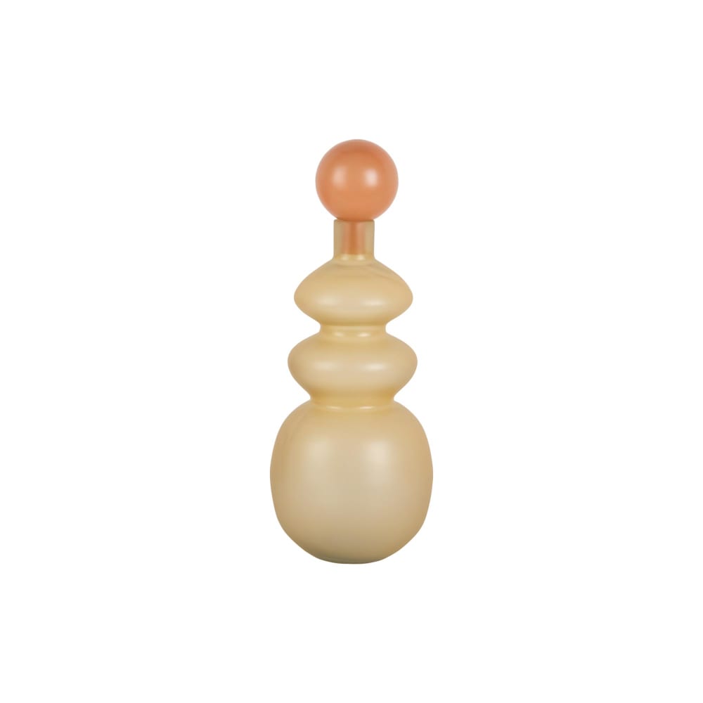 Vase verre jaune tendre ø15cm