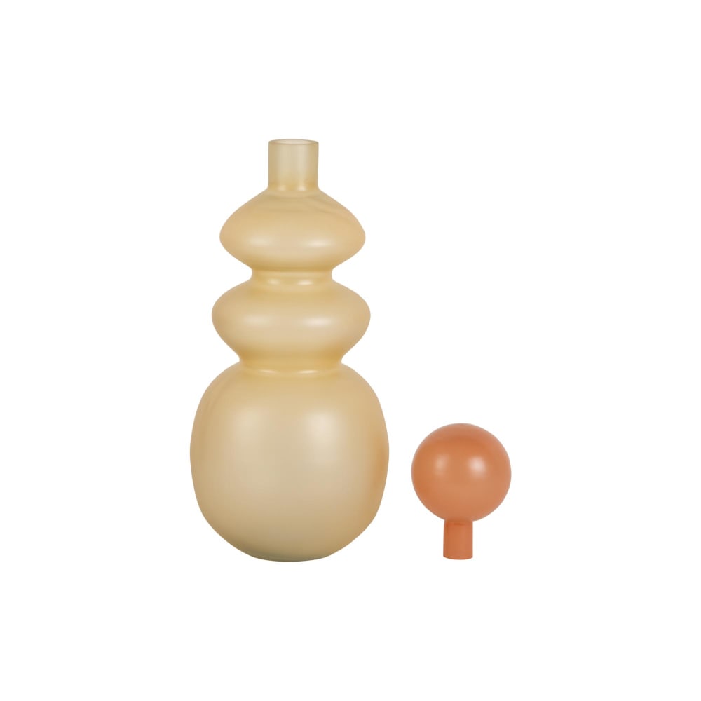 Vase verre jaune tendre ø15cm — vue 3