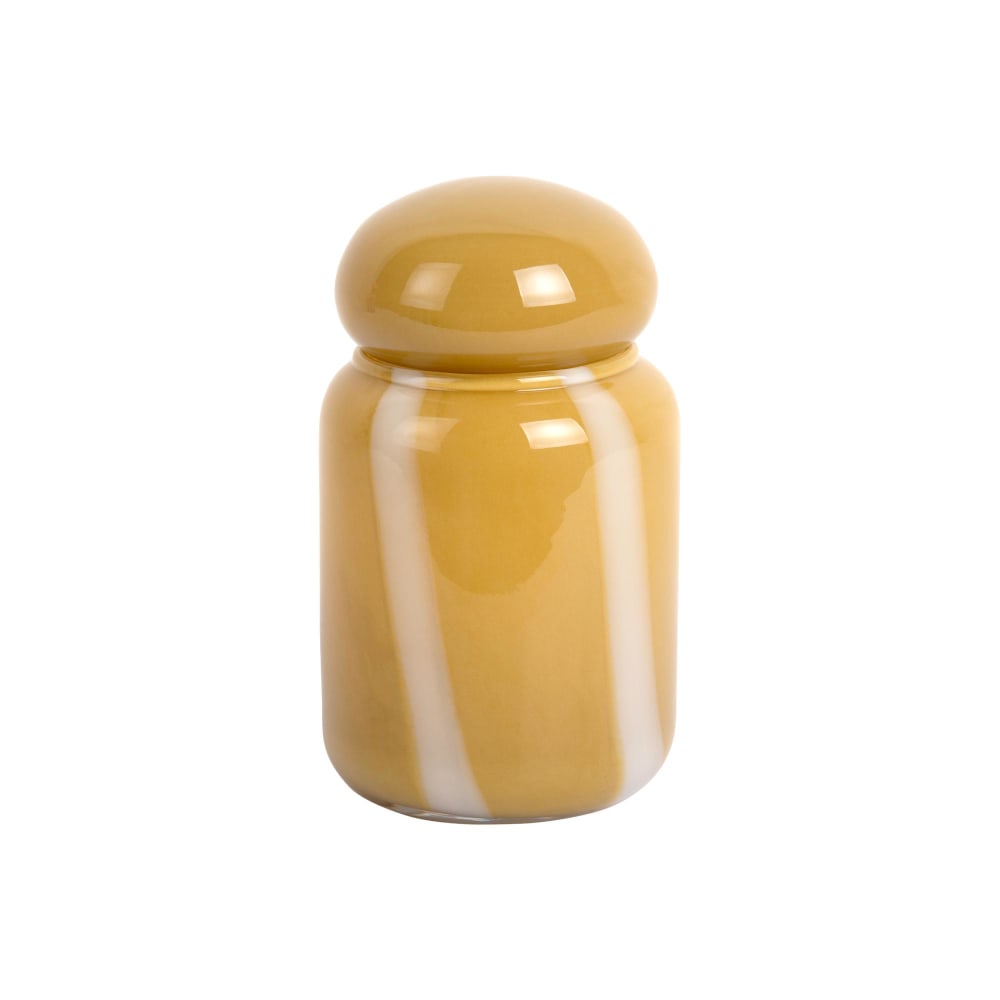 Vase verre jaune ocre ø10cm Vase verre jaune ocre ø10cm