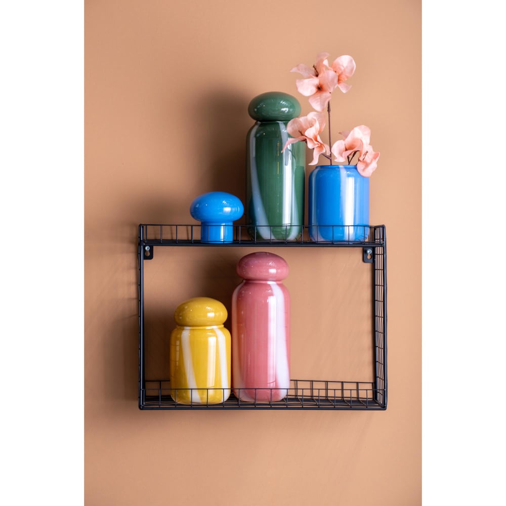 Vase aus Glas, ockerfarben, Ø10cm - Maisons Du Monde