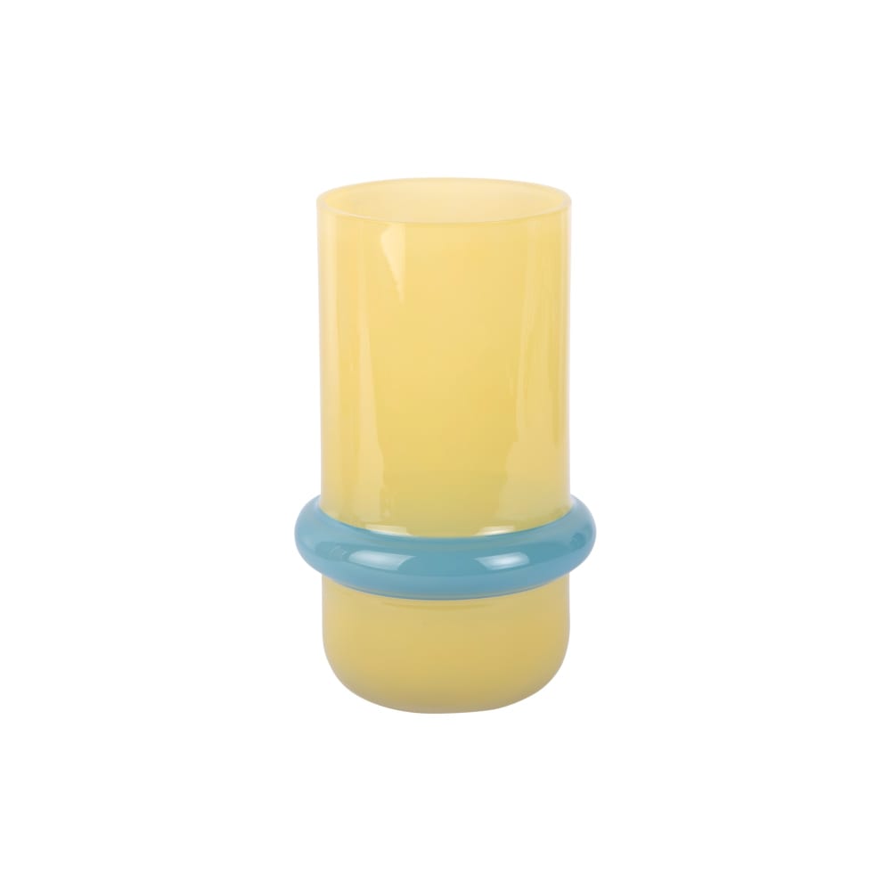 Vase jaune tendre 13.5x13.5x22cm — Beyit