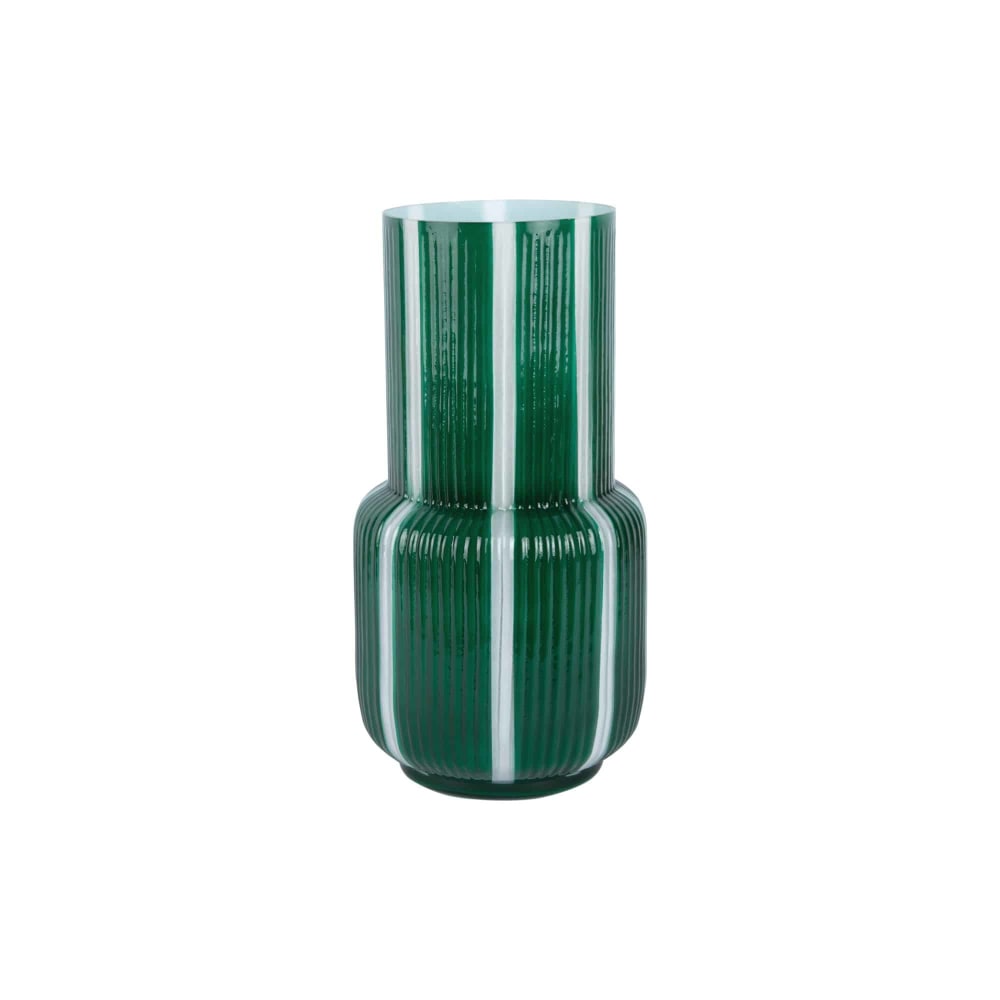 Present Time Vase aus Glas, grün, 31.5x31.5x32.5cm style modern - Glas