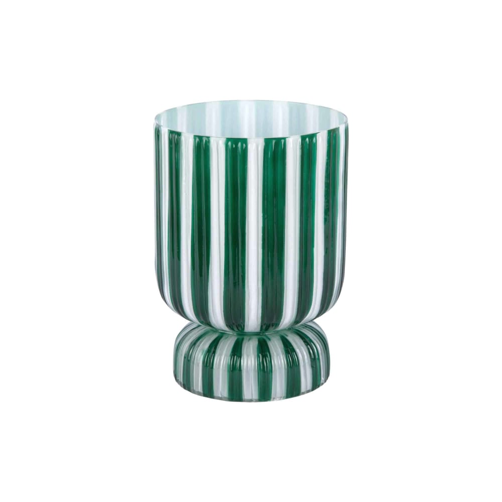 Present Time Vase aus Glas, grün, 20.5x20.5x21.25cm style modern - Glas