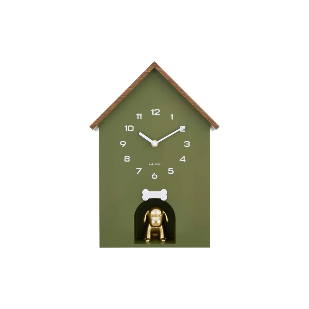 horloge murale vert 11.5x26.5x36.5cm