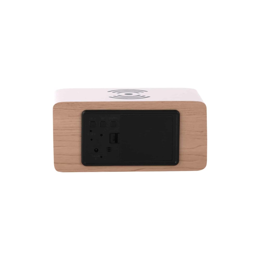 Wecker aus MDF, weiß, 7.4x15x7.1cm - Maisons Du Monde