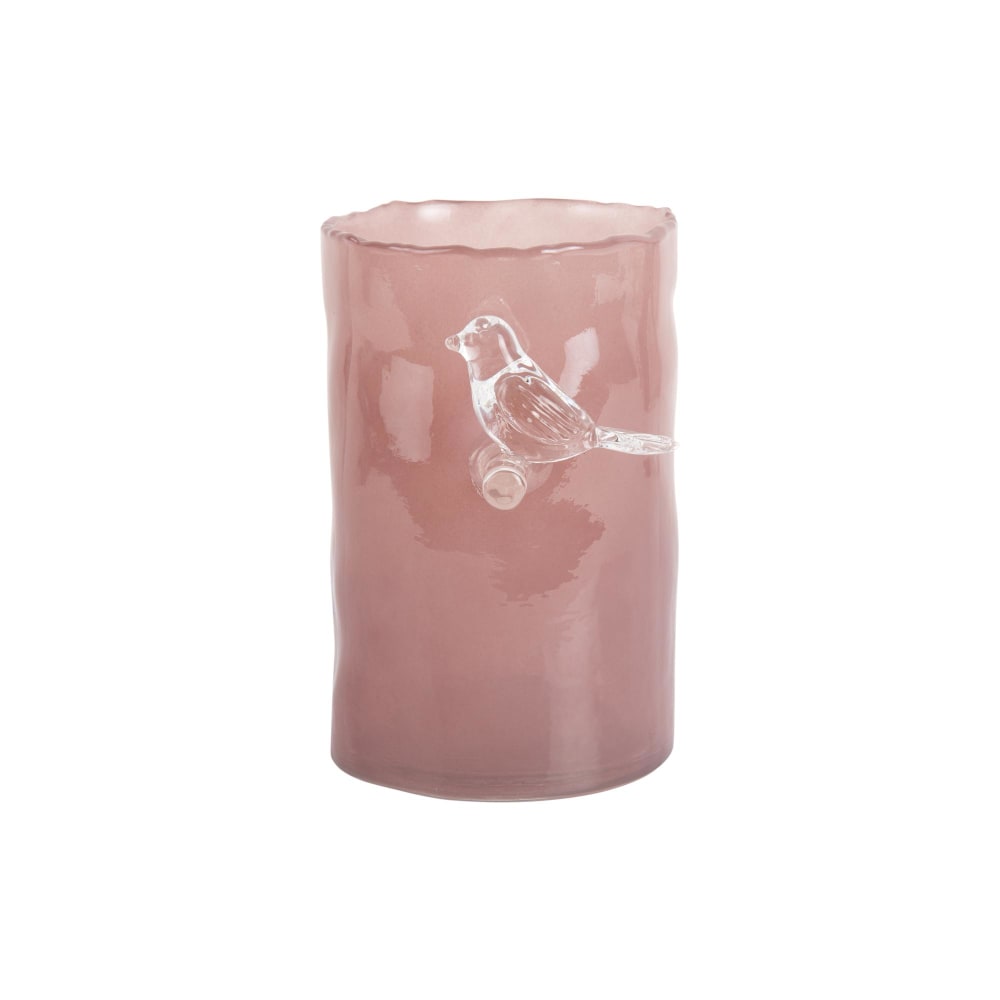 Vase aus Glas, zartes rosa, 9.5x9.5x15cm - Maisons Du Monde