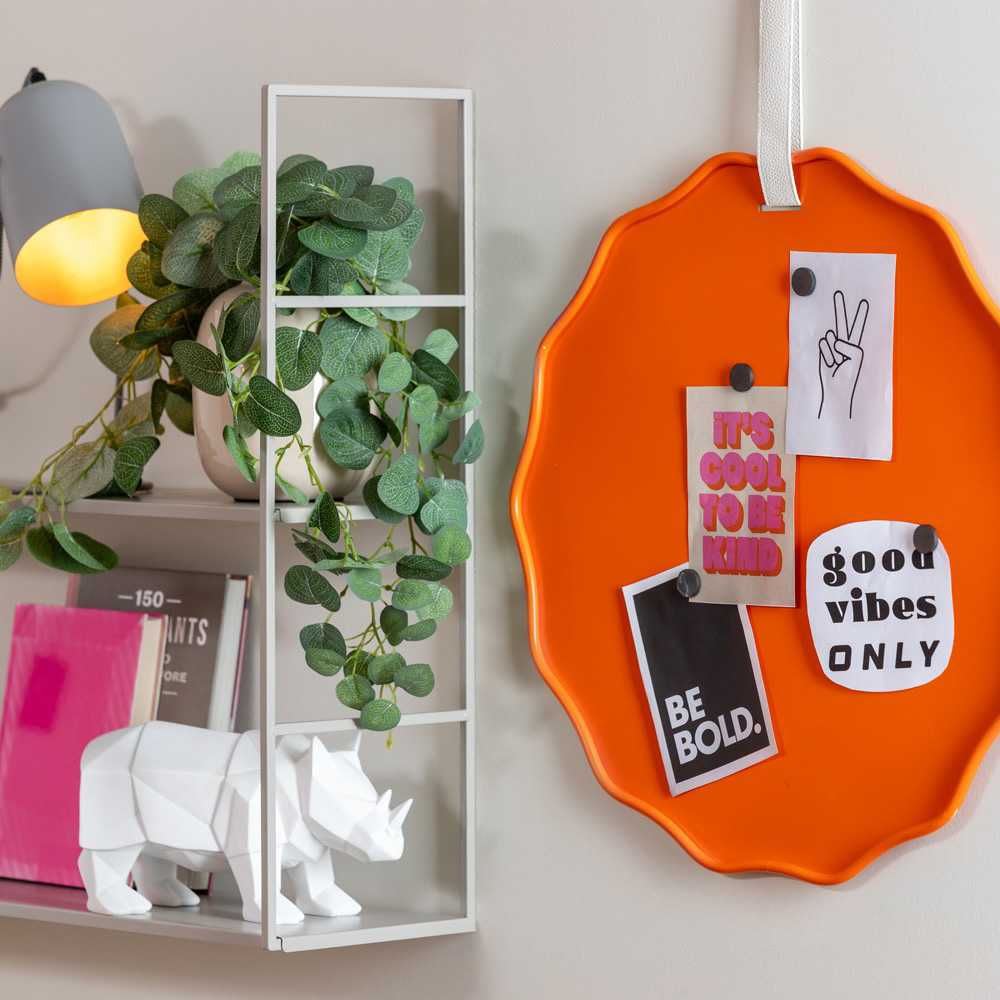 Tableau d'affichage fer orange ø51cm — vue 3