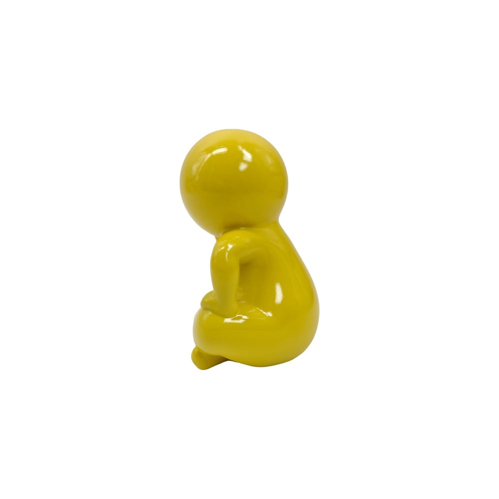 Ornement jaune doré 11.3x10.2x16.3cm — vue 3