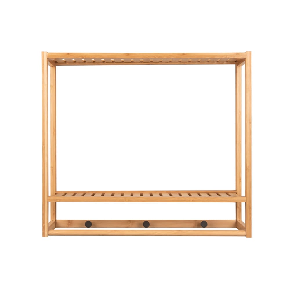 Porte-manteau bambou naturel 60,2x20x54cm