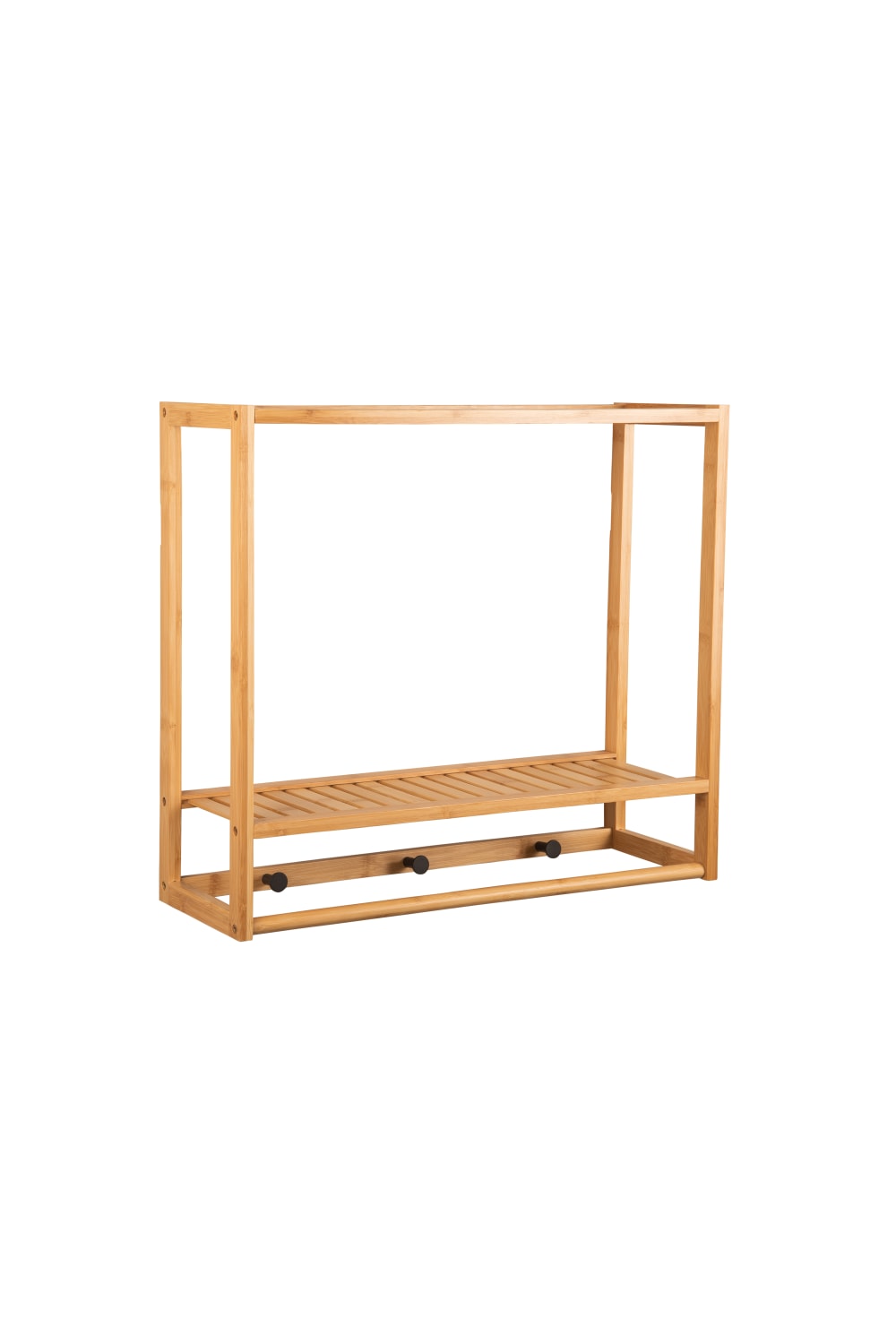 Porte-manteau bambou naturel 60,2x20x54cm — vue 4