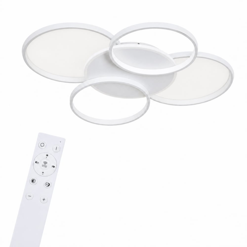 ZMH Deckenleuchte eisen 67x55.5x6cm weiß LED 70W style modern - Metall