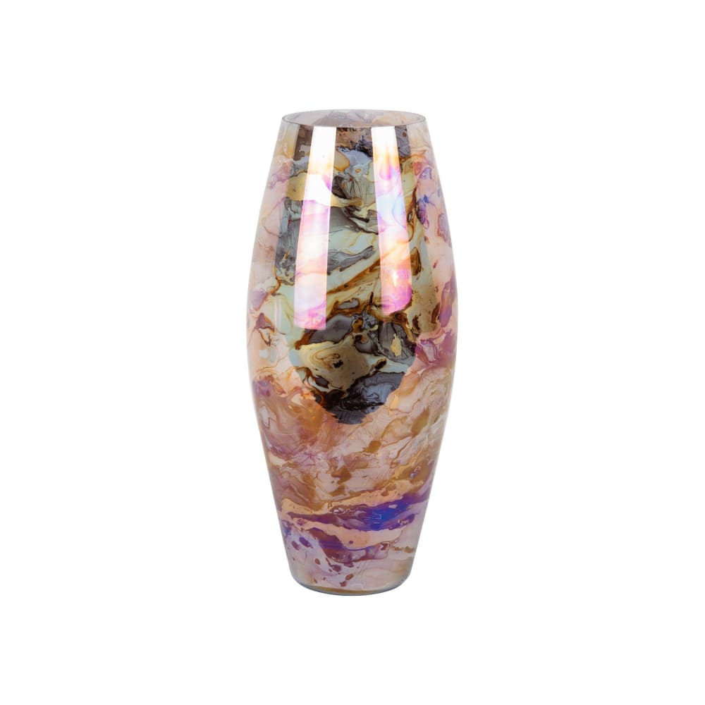Vase verre brun ø16cm
