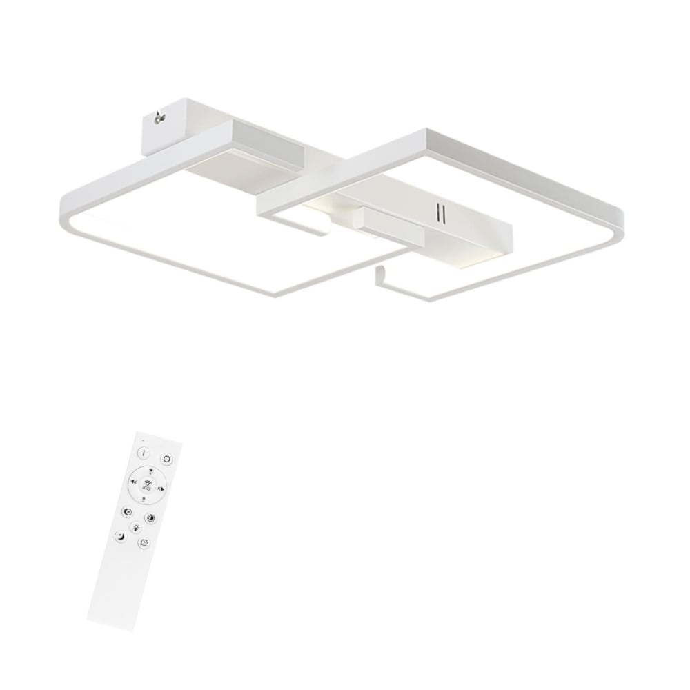 Plafonnier fer blanc 60x47x6cm led 45w