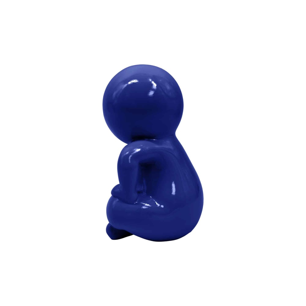 Ornament aus Kunststoff, kobaltblau, 24x21x34.8cm - Maisons Du