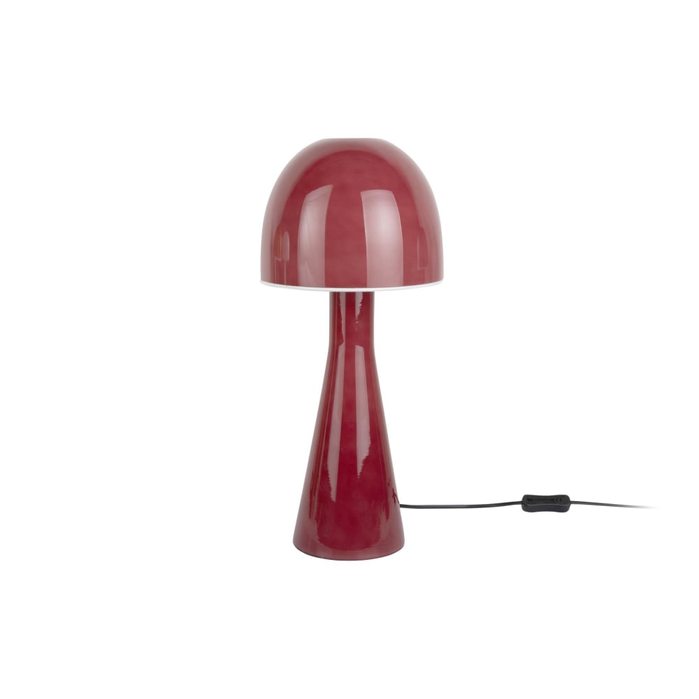 Lampe de table verre rose foncé ø20cm