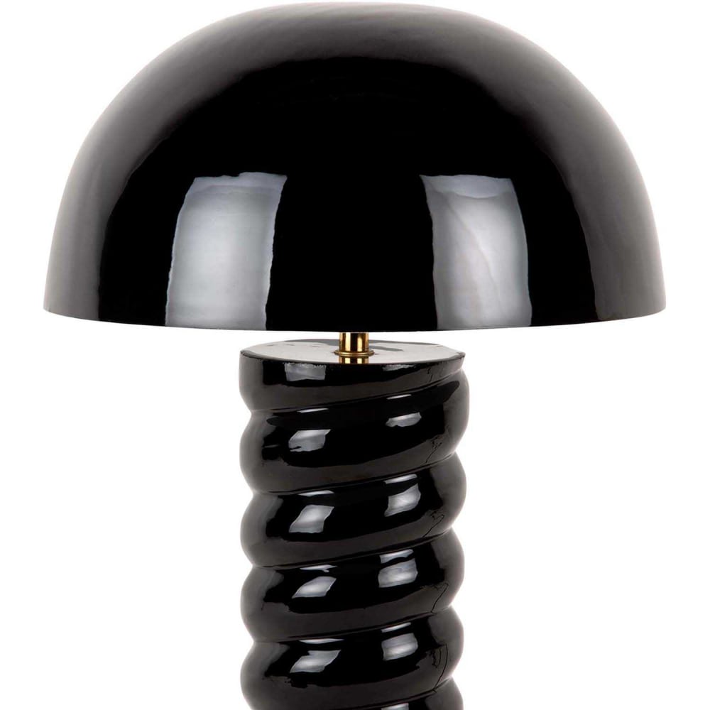 Lampe de table fer noir brillant ø30cm — vue 4
