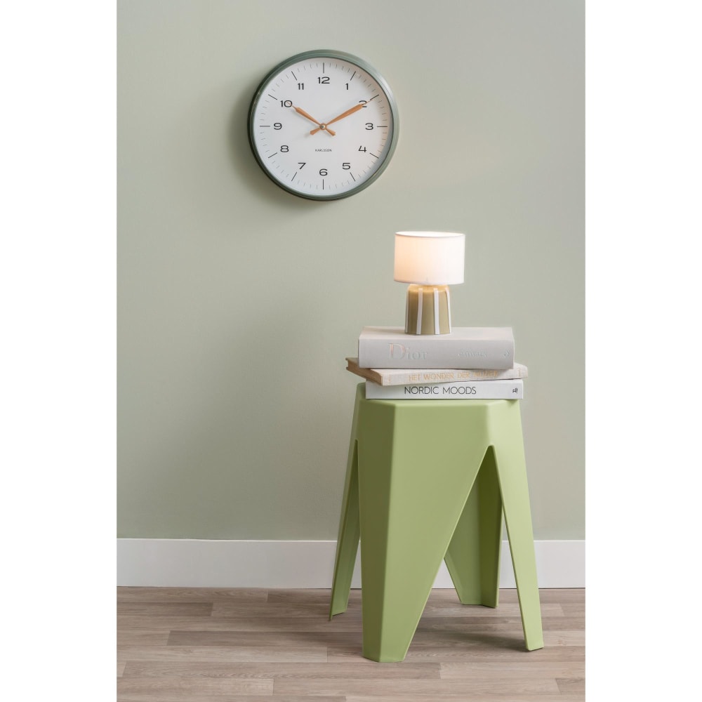 Lampe de table verre thé vert 13.5x13.5x20cm — vue 3