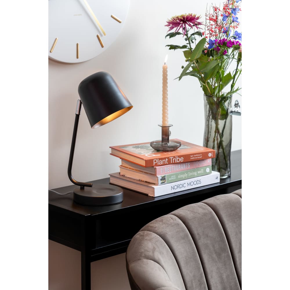 Lampe de table fer noir ø15cm — vue 3