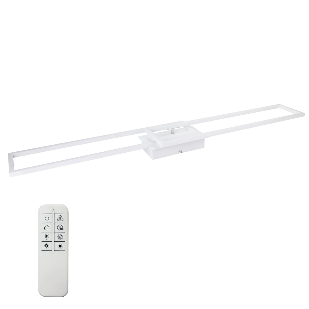 Plafonnier fer blanc 102.5x18.5x7.3cm led 36w