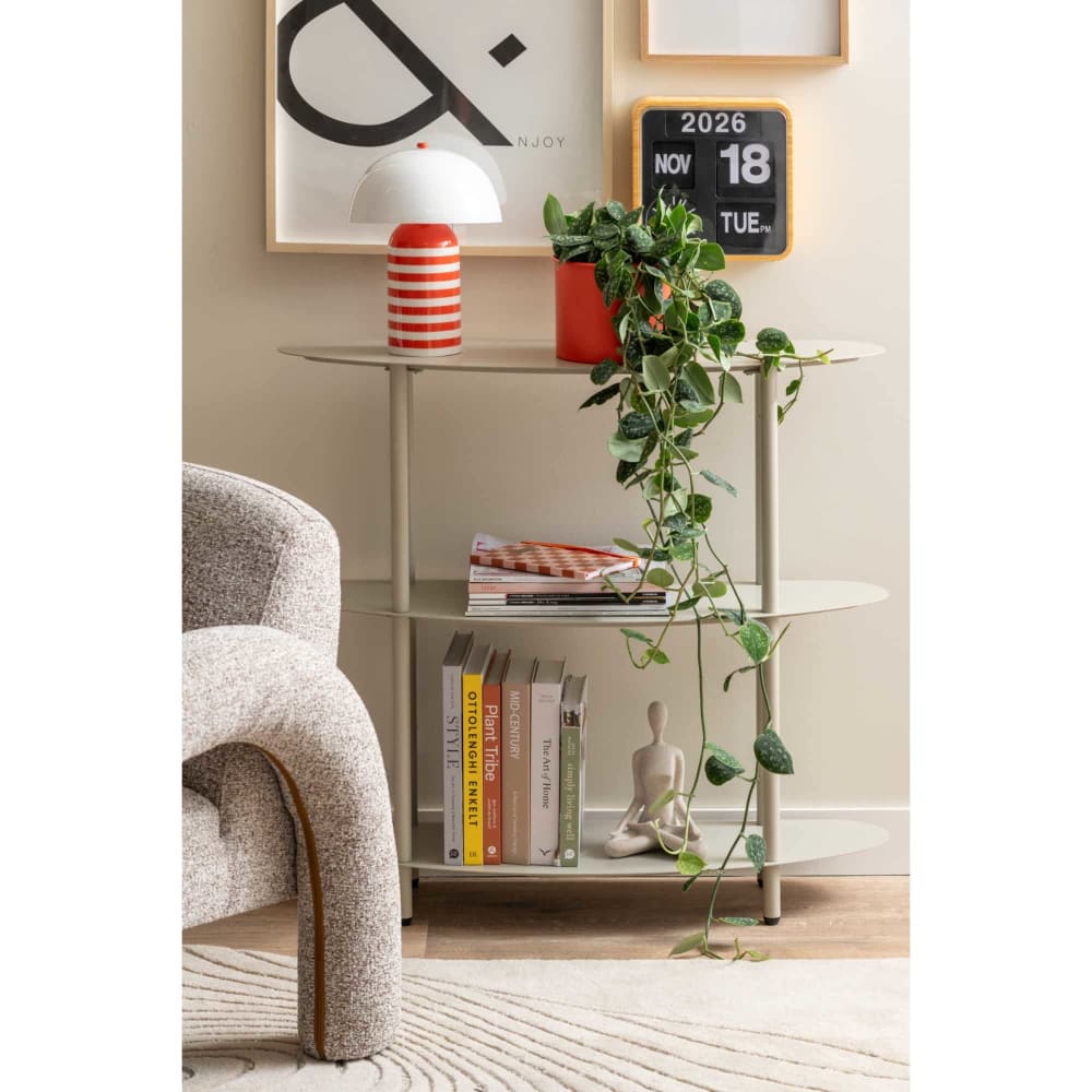 Lampe de table orange vif 23x23x30cm — vue 3