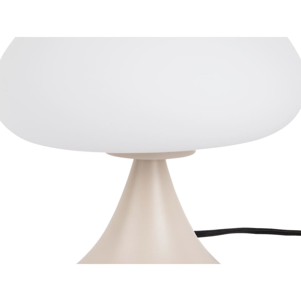Lampe de table verre gris chaud ø20cm — vue 3