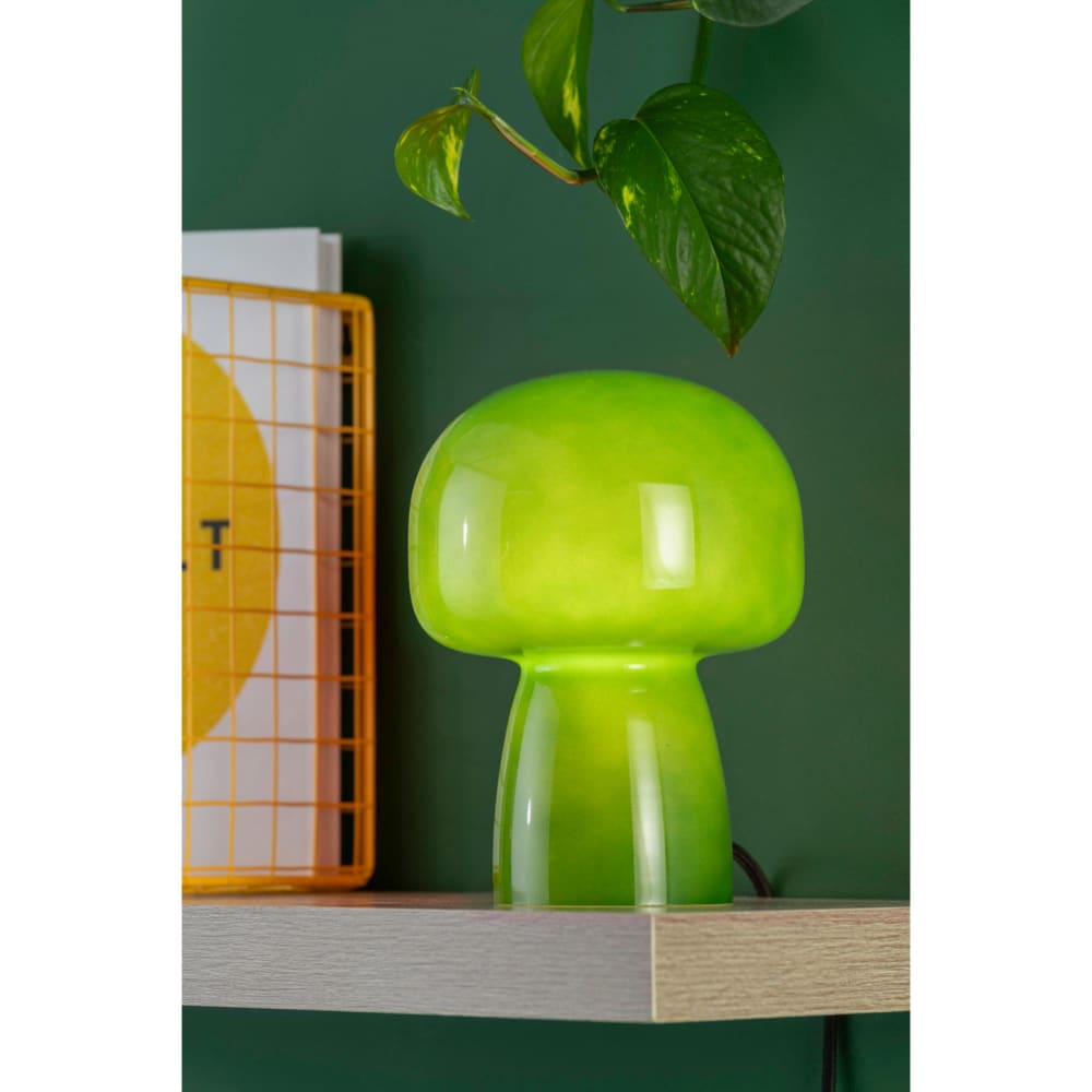 Lampe de table verre vert 15x15x20cm — vue 3