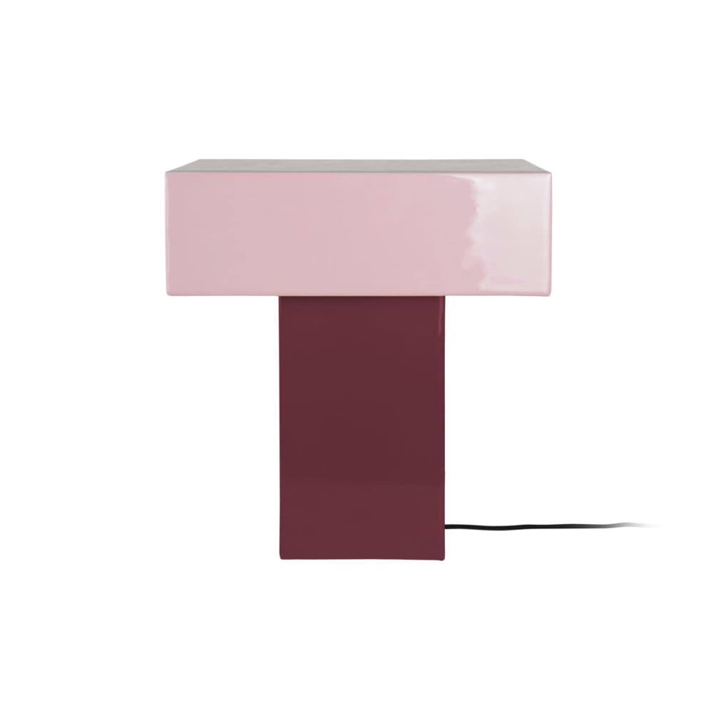 Lampe de table métal violet 32x15x35cm