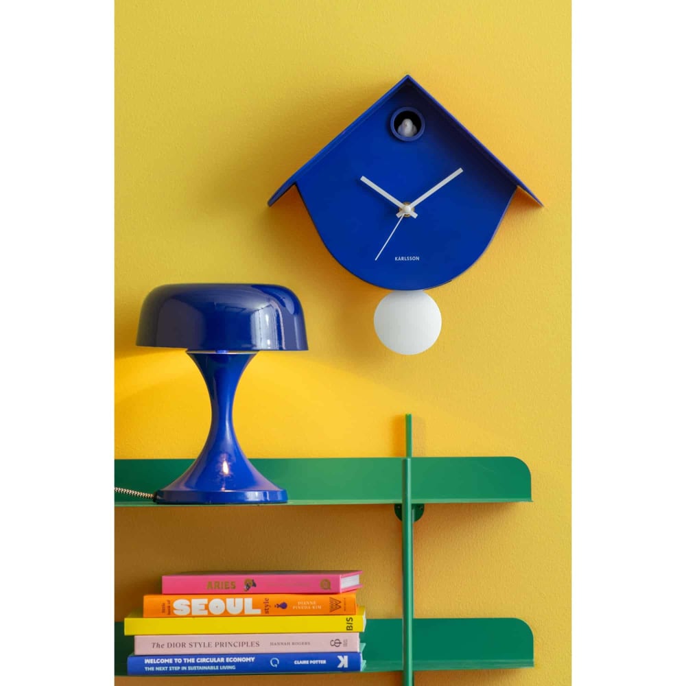 Lampe de table bleu cobalt 15.5x15.5x20cm — vue 3