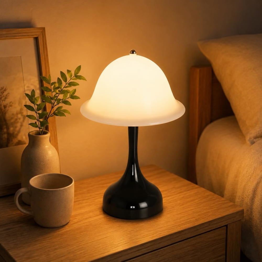 Tischlampe Kunststoff 16x9x24.5cm Schwarz LED - Maisons Du Monde