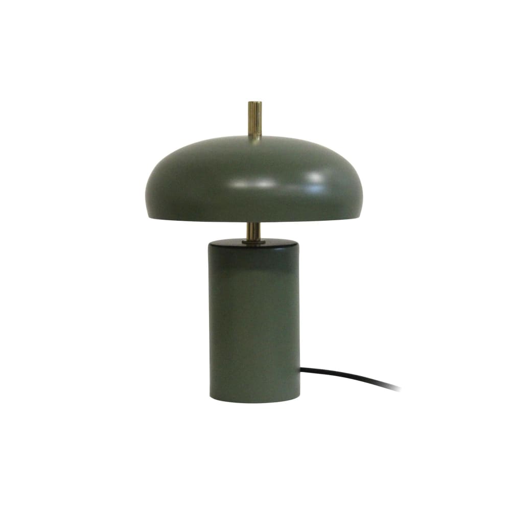 Lampe de table fer vert jungle 18x18x24cm