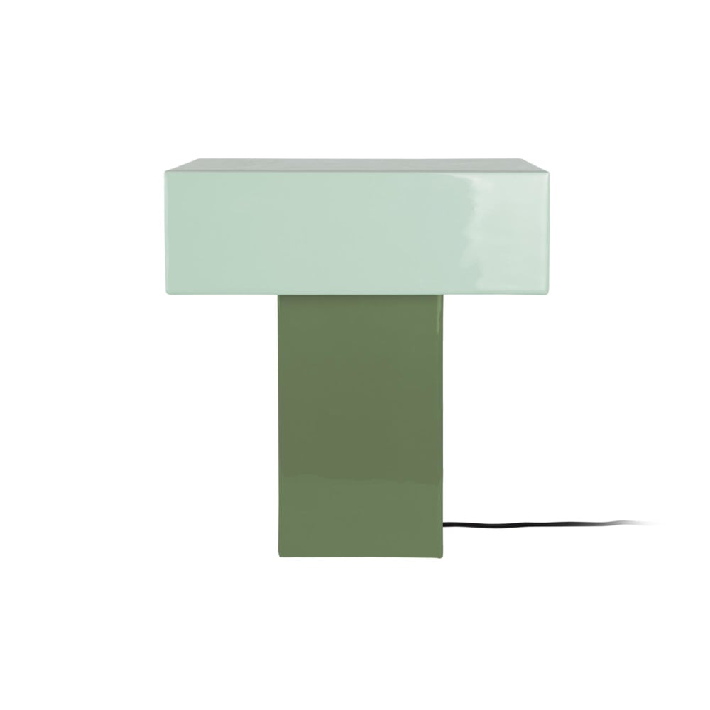 Lampe de table métal vert 32x15x35cm