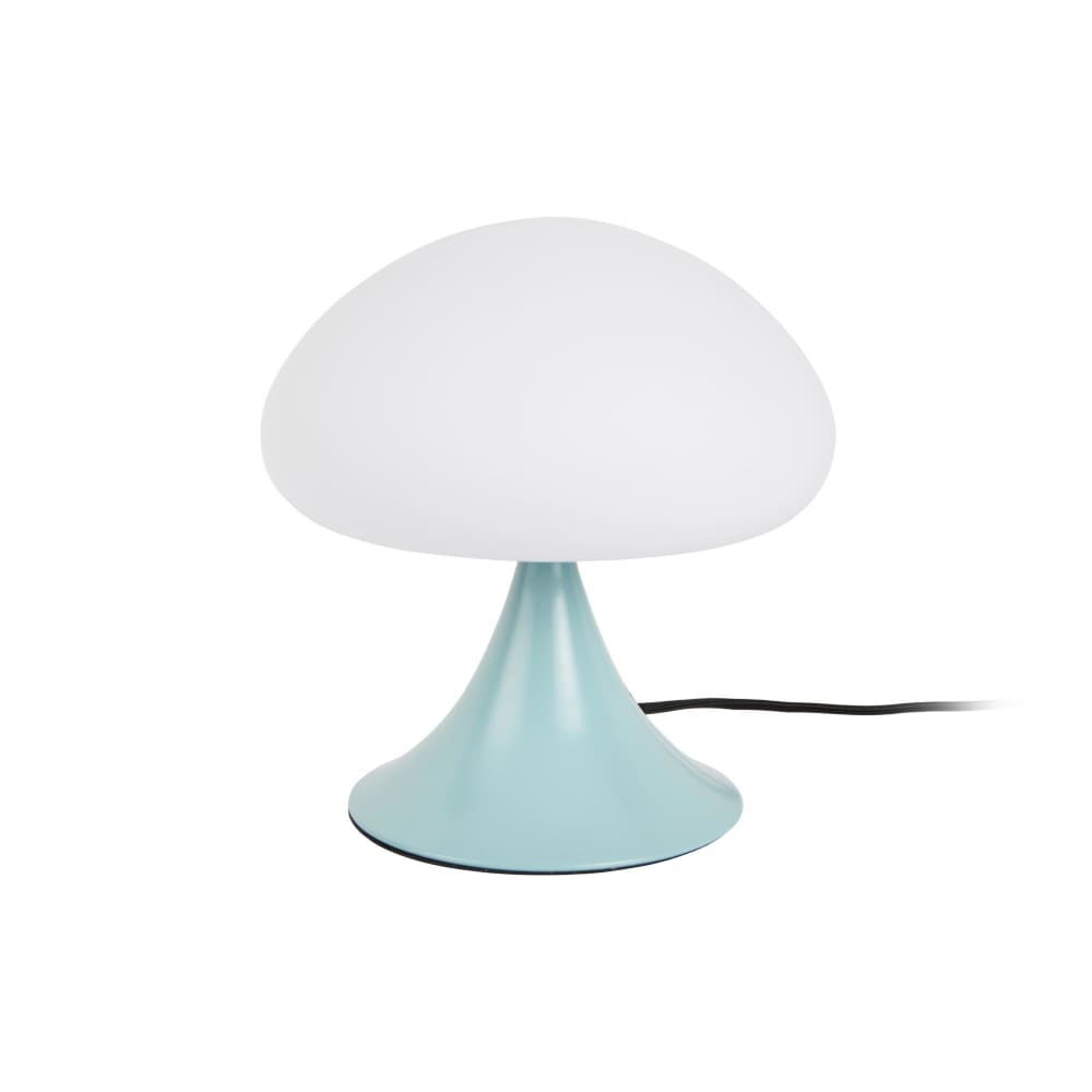 Lampe de table verre bleu brumeux ø20cm