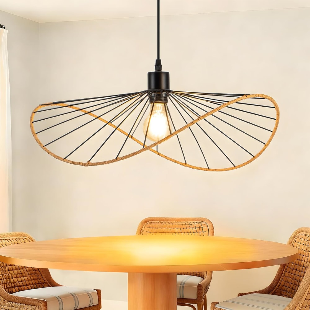 Pendelleuchte, Eisen PVC, H.120CM, Schwarz - Maisons Du Monde