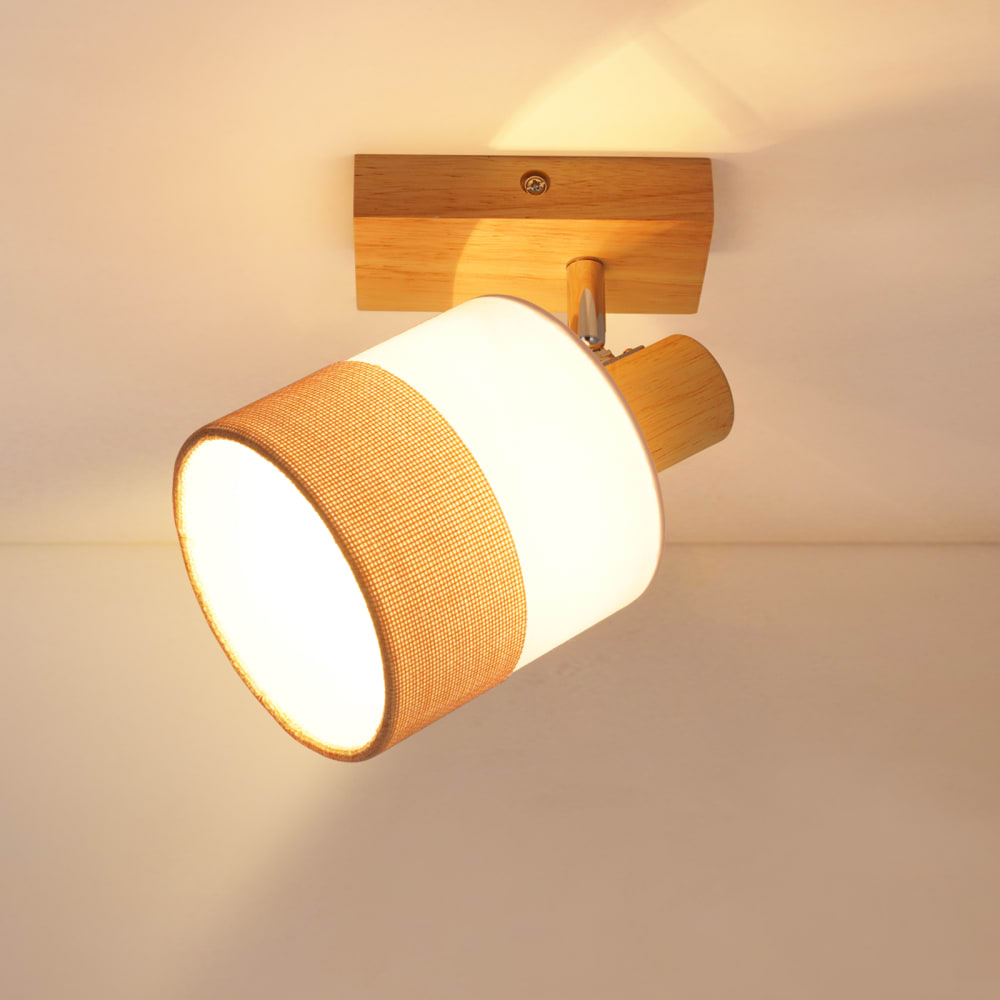 Spot de plafond brun 21x13x13cm e14 1 flammes — vue 3