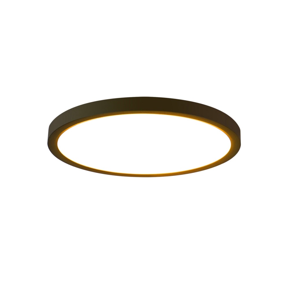 ZMH Deckenleuchte kunststoff 22x22x2.5cm schwarz LED 15W style modern - Pc - Polycarbonat