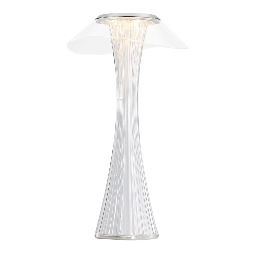 ZMH Tischlampe Kunststoff 15.1x15.1x27.4cm Weiß LED style modern Weiß Pc - Polycarbonat