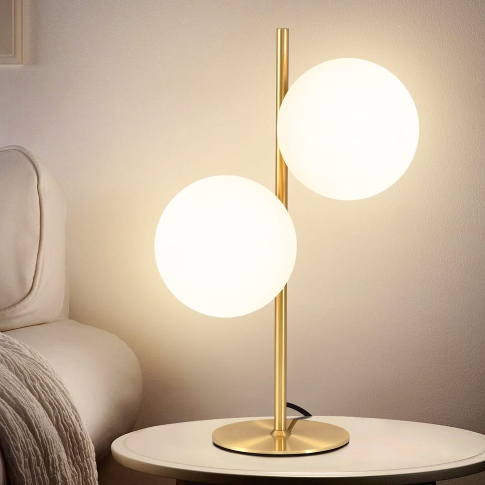 Tischlampe Eisen Glas 42x20x29cm Gold E27 - Maisons Du Monde
