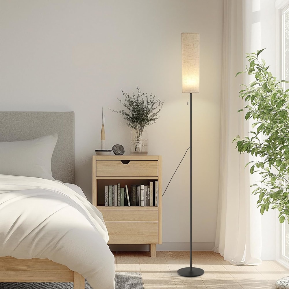 Lampadaire fer noir 151x16x10.5cm led — vue 4