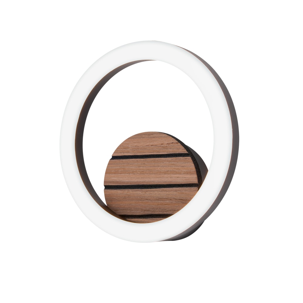 Applique murale fer noir 20x20x5.5cm led